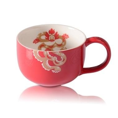 Starbucks City Mug 2014 CNY Red Dragon Ornament Mug