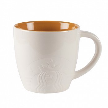 Starbucks City Mug 2014 Core Roast Yellow Interior Mug 12oz