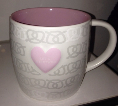 Starbucks City Mug 2013 Valentines Day Pink Heart Mug 14oz