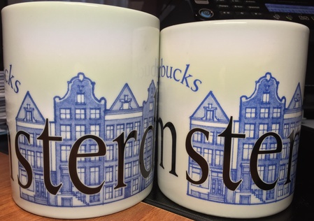 Starbucks City Mug Amsterdam - Made in England, 2002