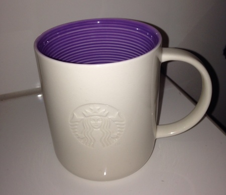Starbucks City Mug 2014 Summer Logo Purple Interior Mug 12oz