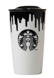 Starbucks City Mug Band of Outsiders Ceramic Tumbler - Black Paint