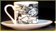 Starbucks City Mug Rare Beijing Black and White Demitasse Set