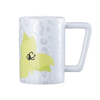 Starbucks City Mug 2014 Summer Yellow Flower Demi Mug