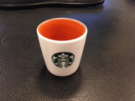 Starbucks City Mug Taster Cup  - Orange