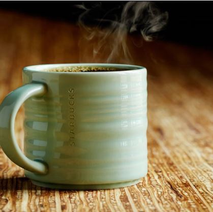 Starbucks City Mug 2014 Stacking Rippled Seaglass Mug 14 oz