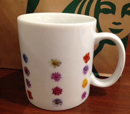 Starbucks City Mug 2014 Flower Mug