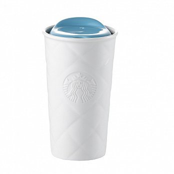Starbucks City Mug Rhombus Blue Ceramic Tumbler