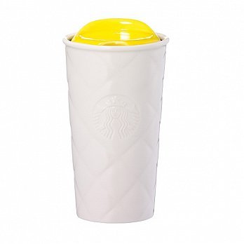 Starbucks City Mug Rhombus Yellow Ceramic Tumbler