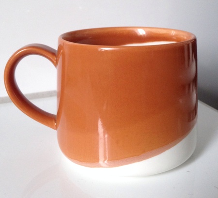 Starbucks City Mug 2014 Tapered Brown White Mug 10oz