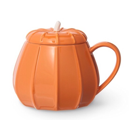 Starbucks City Mug 2014 Halloween Orange Pumpkin Mug