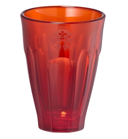 Starbucks City Mug 2014 Red Glass Cup