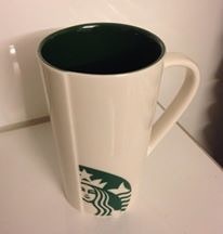 Starbucks City Mug 2014 Tall Lady Mug Dark Green Interior