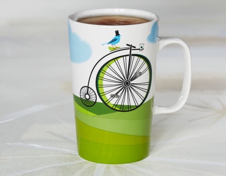 Starbucks City Mug 2014 Dot Collection Bike Mug 16oz
