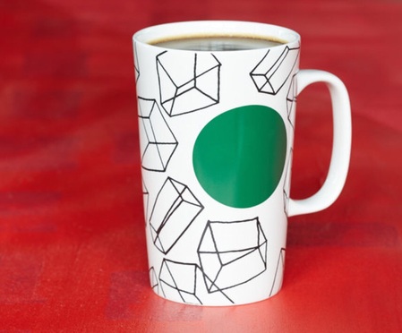 Starbucks City Mug 2014 Dot Collection Cubes Mug 16oz