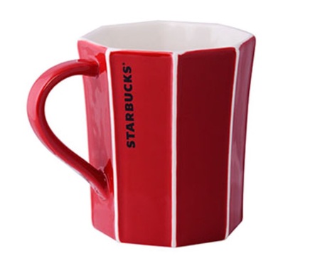Starbucks City Mug 2014 Red Edged Holiday Mug 12oz