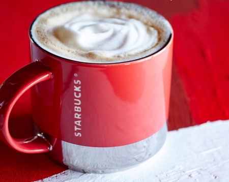 Starbucks City Mug 2014 Red Holiday Stacking Mug 14oz
