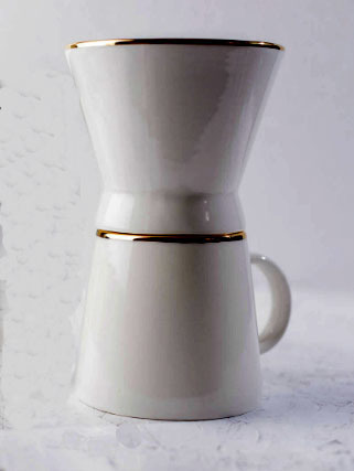 Starbucks City Mug 2014 Christmas Glossy Pour over cone and 16oz Mug set