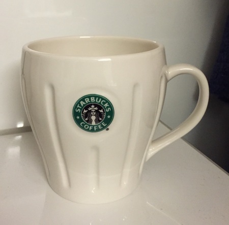 Starbucks City Mug 2003 Pleated Logo Mug 18oz