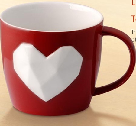 Starbucks City Mug 2015 Crystal Heart Mug