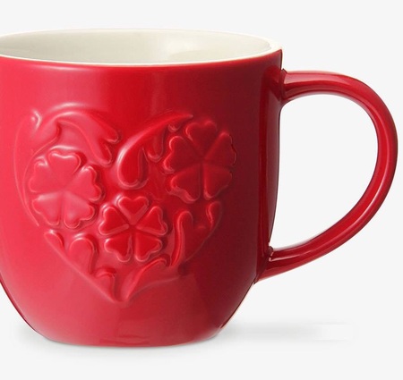 Starbucks City Mug 2015 Red Heart Clover Mug