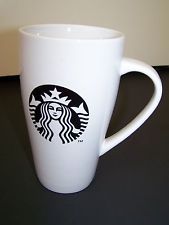 Starbucks City Mug 2014 Starbucks CLASSIC TALL Ceramic Mug  18 oz. LOGO WHITE