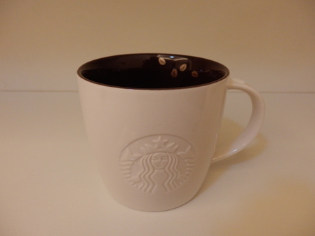 Starbucks City Mug 2013 Burgundy Interior Coffee Bean Mug 12oz