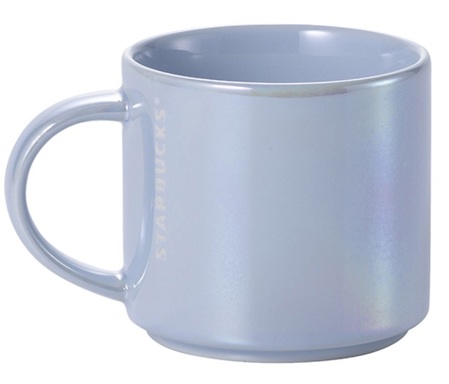 Starbucks City Mug 2015 Stacking Iridescent Blue Mug 10oz