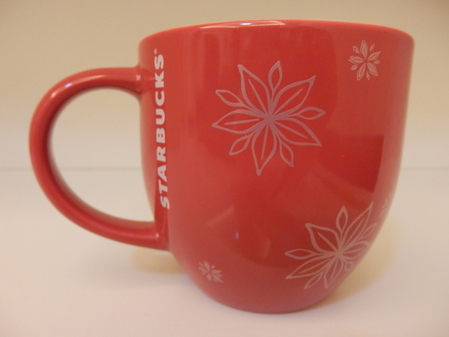 Starbucks City Mug 2013 Red Flower Mug 12oz