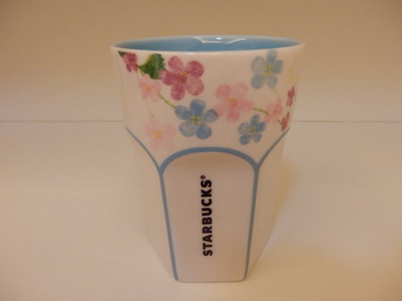 Starbucks City Mug Spring Flower Mug Blue 8oz