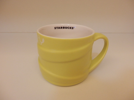 Starbucks City Mug Spring Bud Cup Yellow - White 5oz