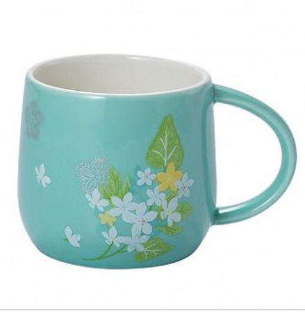 Starbucks City Mug 2015 Tung Flower Blue mug