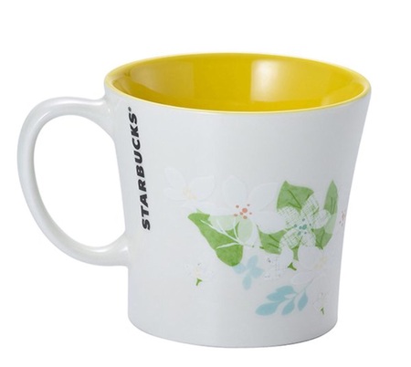 Starbucks City Mug 2015 Tung Flower Yellow Interior Mug