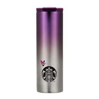 Starbucks City Mug 2015 Stainless Steel Purple Butterfly Tumbler