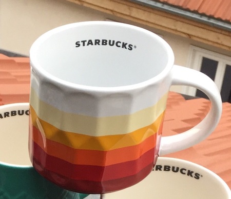 Starbucks City Mug 2015 Retro Stripes Stackable Mug