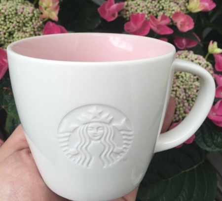 Starbucks City Mug 2015 Pink Interior Logo Mug