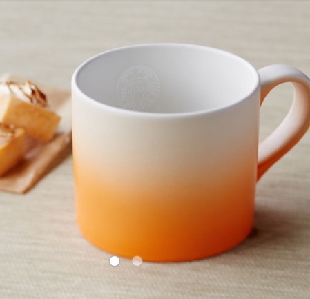 Starbucks City Mug 2015 Ombré Mug Orange 12oz