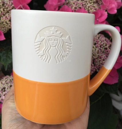 Starbucks City Mug 2015 Orange Hand-dipped Etched Siren Mug