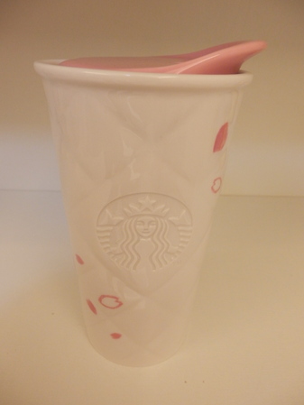 Starbucks City Mug Quilted Double Wall with Petals 10oz