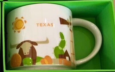 Starbucks City Mug You Are Here in Texas
