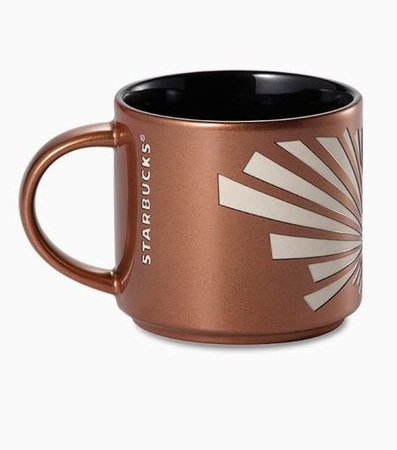 Starbucks City Mug 2015 Stacking Brown Golden mug