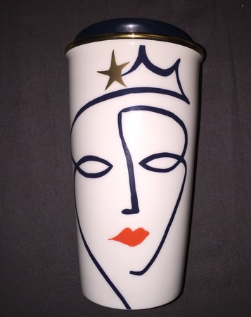 Starbucks City Mug 2015 Anniversary Siren Ceramic Tumbler ( printed face)