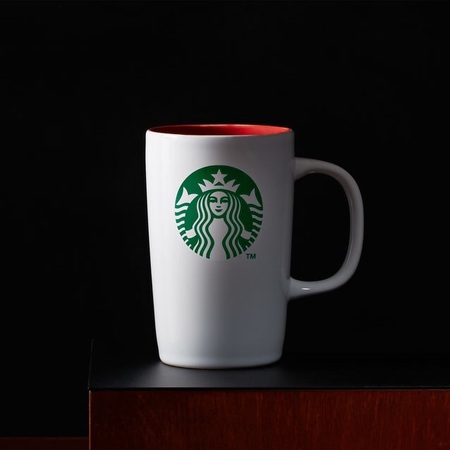 Starbucks City Mug 2015 Luster Ceramic Mug Red 12 oz