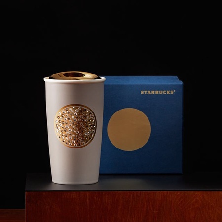 Starbucks City Mug 2015 Double Walled Anniversary Swarovski Tumbler