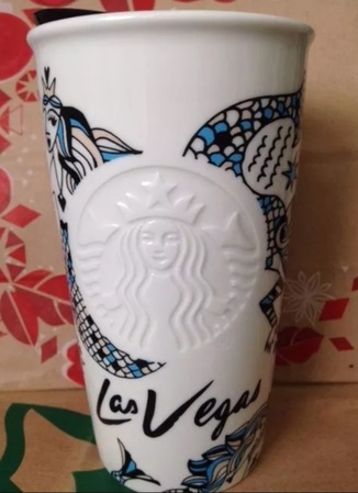 Starbucks City Mug 2015 Las Vegas Siren Ceramic Tumbler