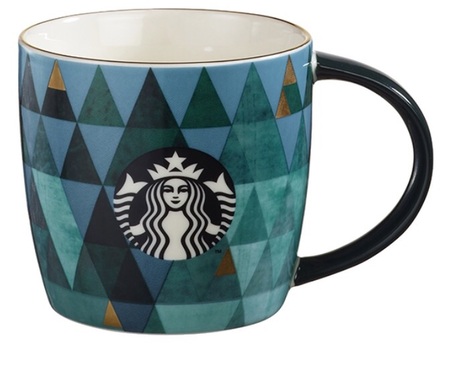 Starbucks City Mug 2015 Dot Collection Trees Mug
