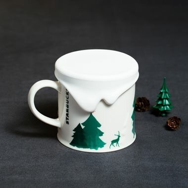 Starbucks City Mug 2015 Holiday Landscape Mug with Lid