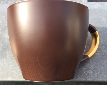Starbucks City Mug 2015 Brown Fall mug with Gold Handle