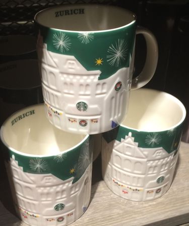 Starbucks City Mug 2015 Zurich Green Relief