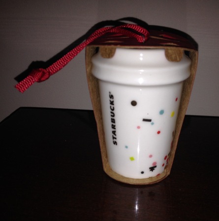 Starbucks City Mug 2015 Christmas Confetti Ornament